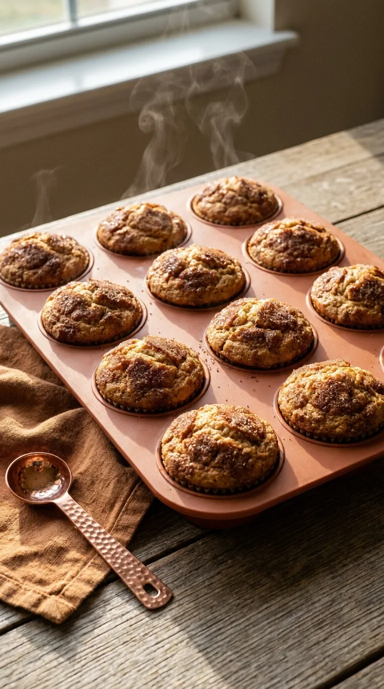 Apple Cinnamon High Protein Muffins: Healthy Breakfast Cakes – step 6: Fill and bake