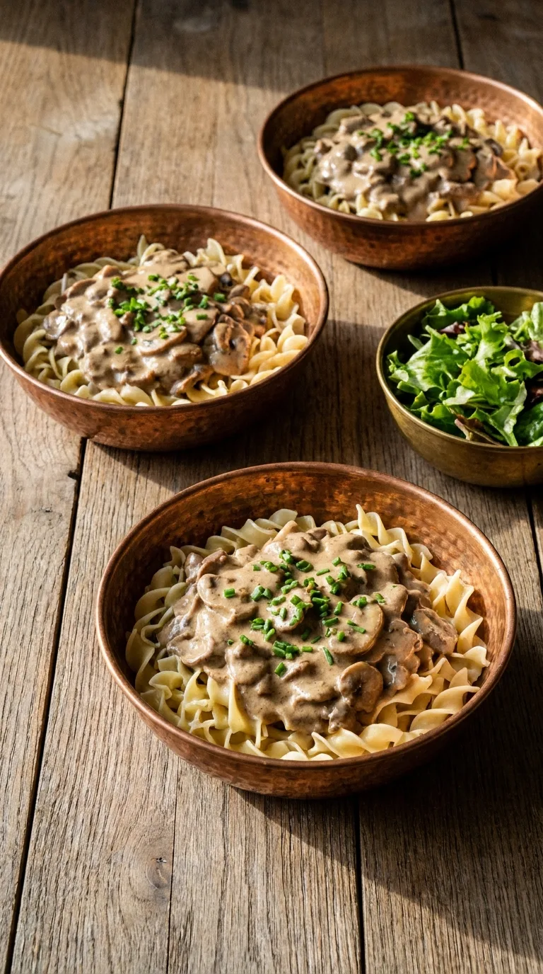 Beef Steak Stroganoff: Creamy Mushroom Classic – step 7: Finish the dish