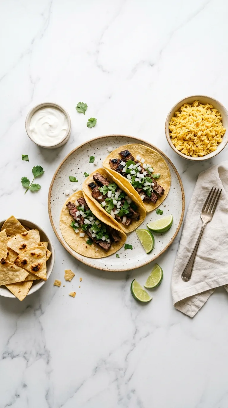 Beef Steak Taco Fiesta: Mexican Beef Tacos – step 7: Assemble the tacos