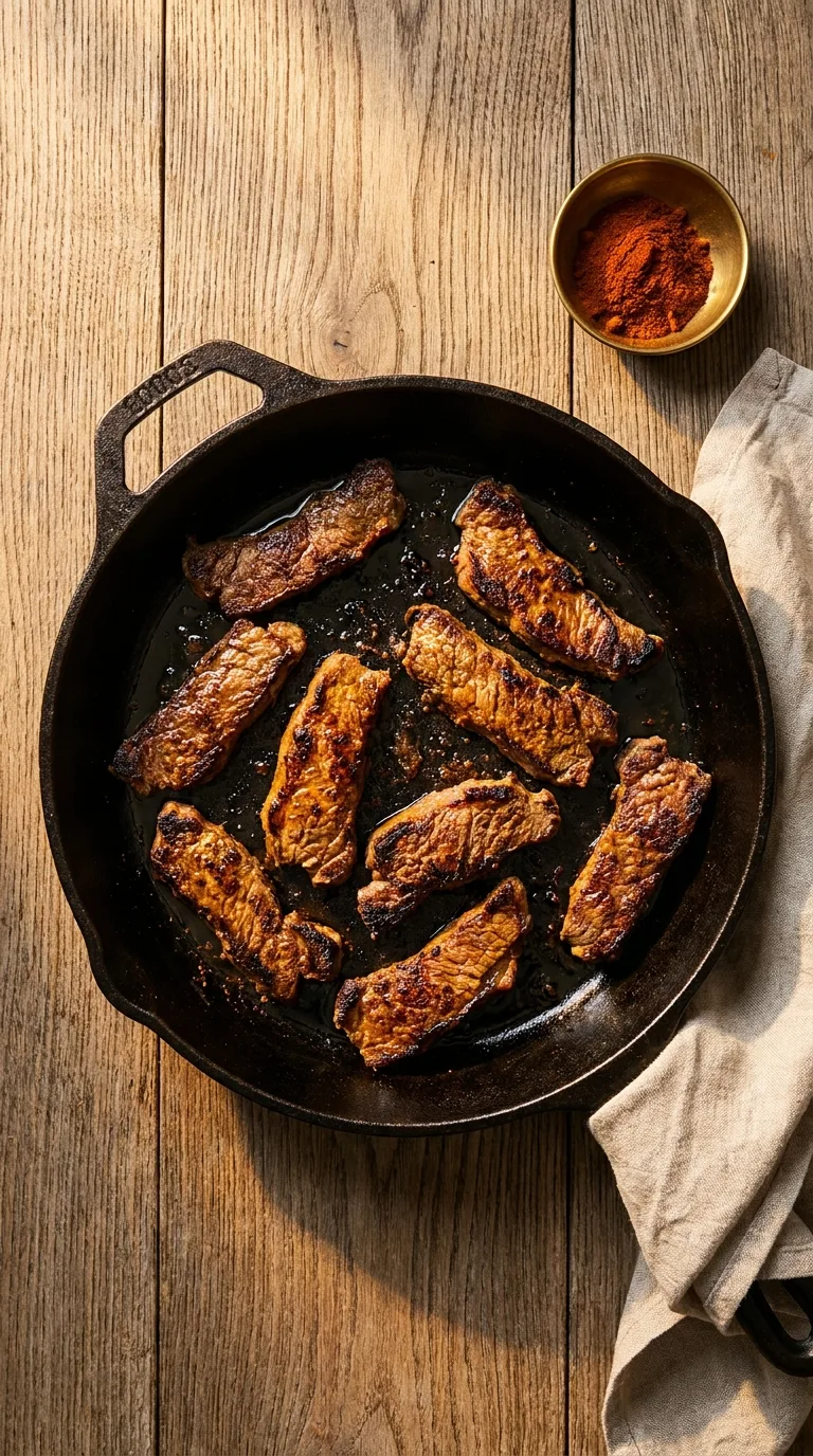 Beef Steak Stroganoff: Creamy Mushroom Classic – step 3: Sear the steak