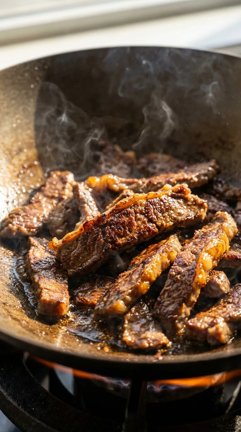 Sizzling Beef Steak Noodles: Asian Stir-Fry – step 1: Marinate the beef