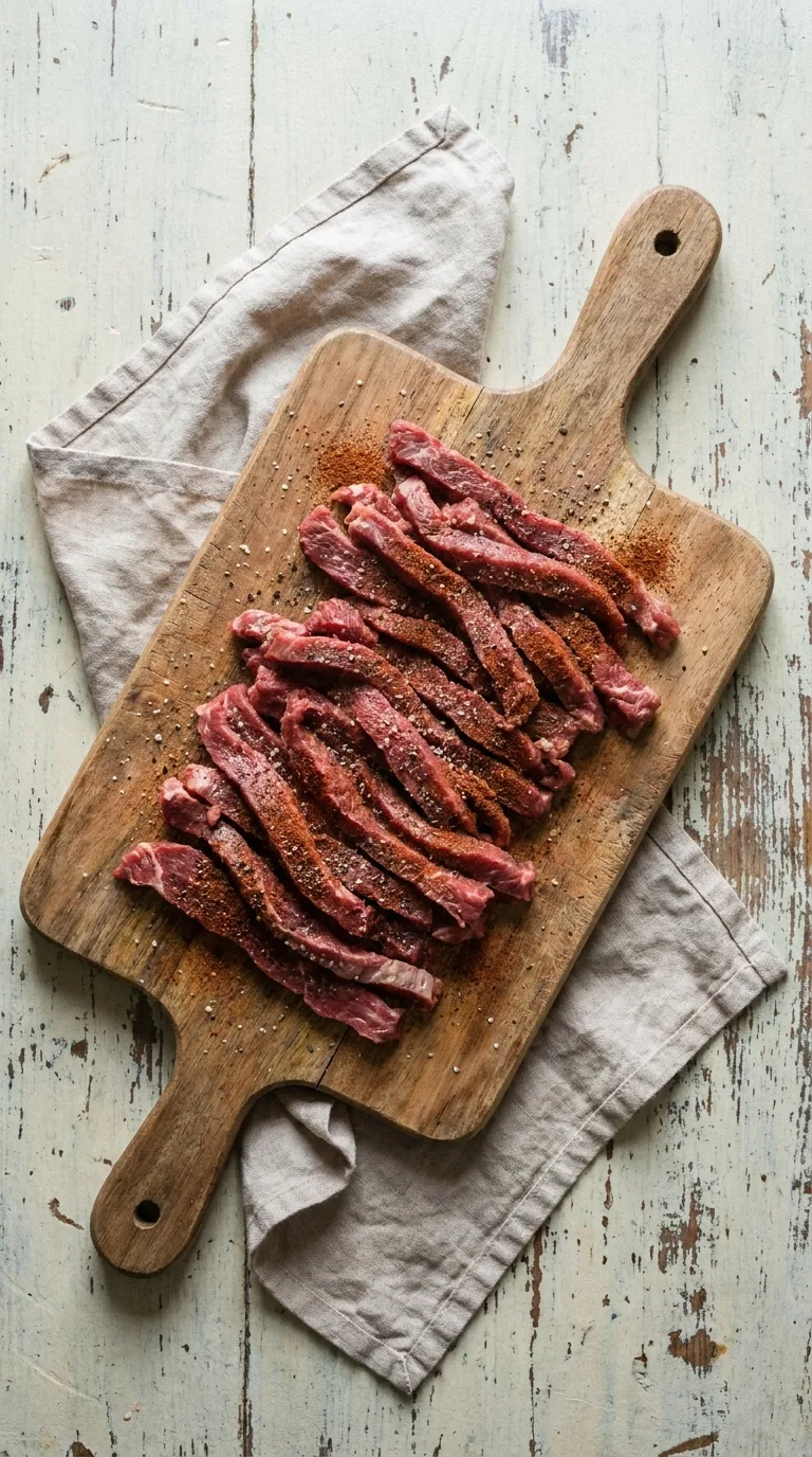 Beef Steak with Onions: Savoury Pan-Sautéed Beef – step 1: Season the beef