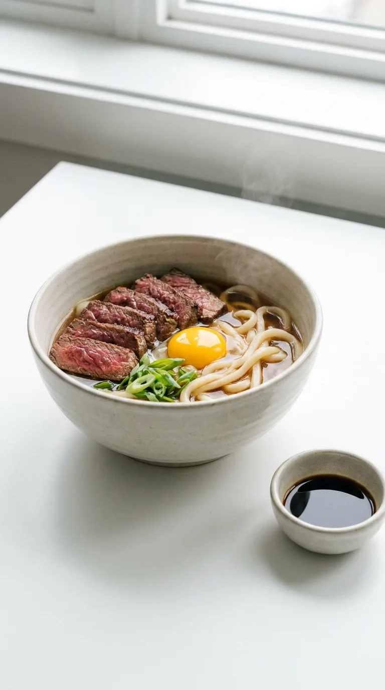 Beef Steak Udon: Asian Stir-Fry with Garlic-Ginger Sauce – step 6: Combine and finish