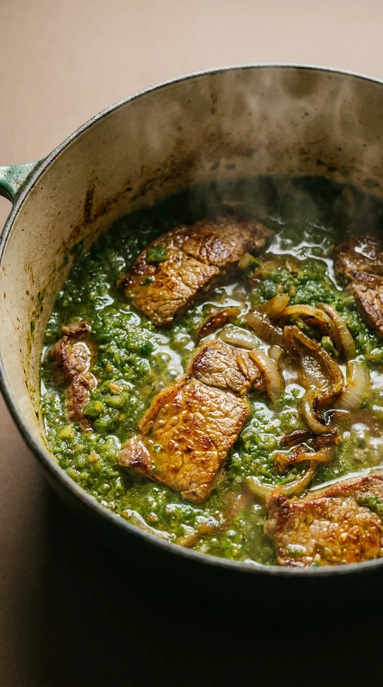 Beef Steak Encebollado: Puerto Rican Onion Steak – step 5: Simmer the stew