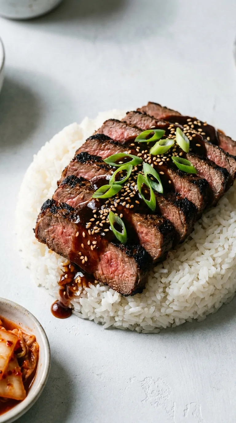 Korean BBQ Beef Steak: Sweet and Savoury Sizzled Beef – step 8: Finish and serve