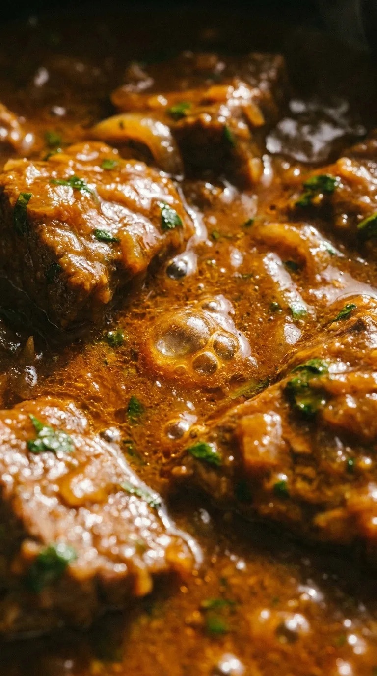 Beef Steak Encebollado: Puerto Rican Onion Steak – step 6: Thicken the sauce