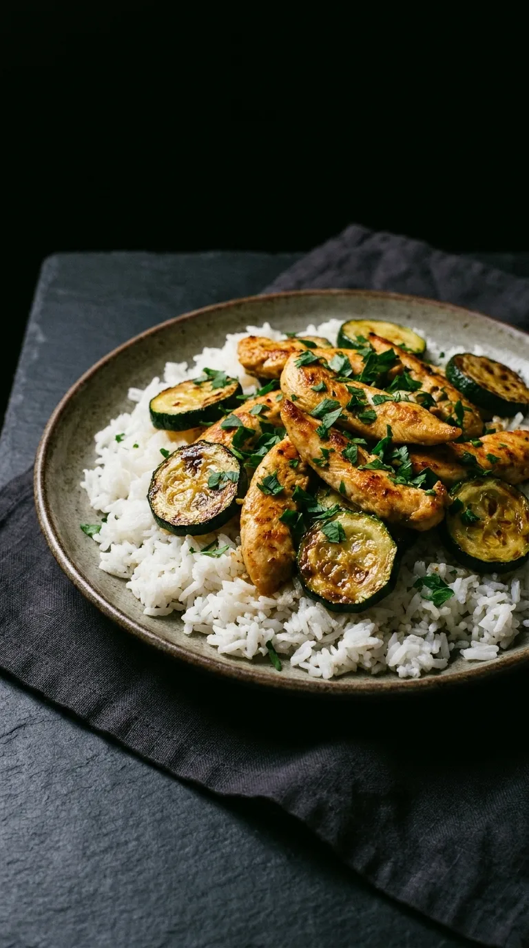 Chicken Breast with Zucchini: Mediterranean One-Pan Dinner – step 7: Garnish and serve