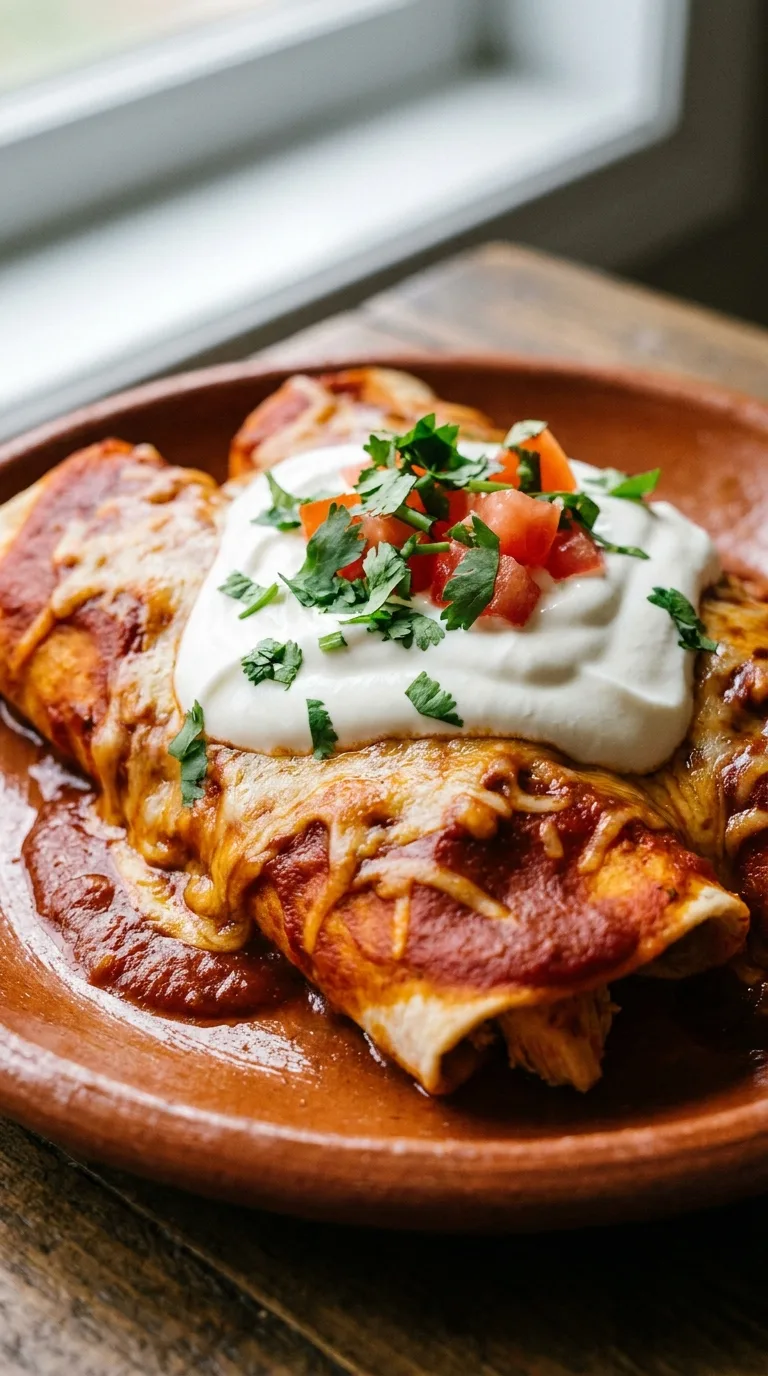 Chicken Breast Enchiladas: Mexican Corn Tortilla Rolls – step 8: Rest and serve