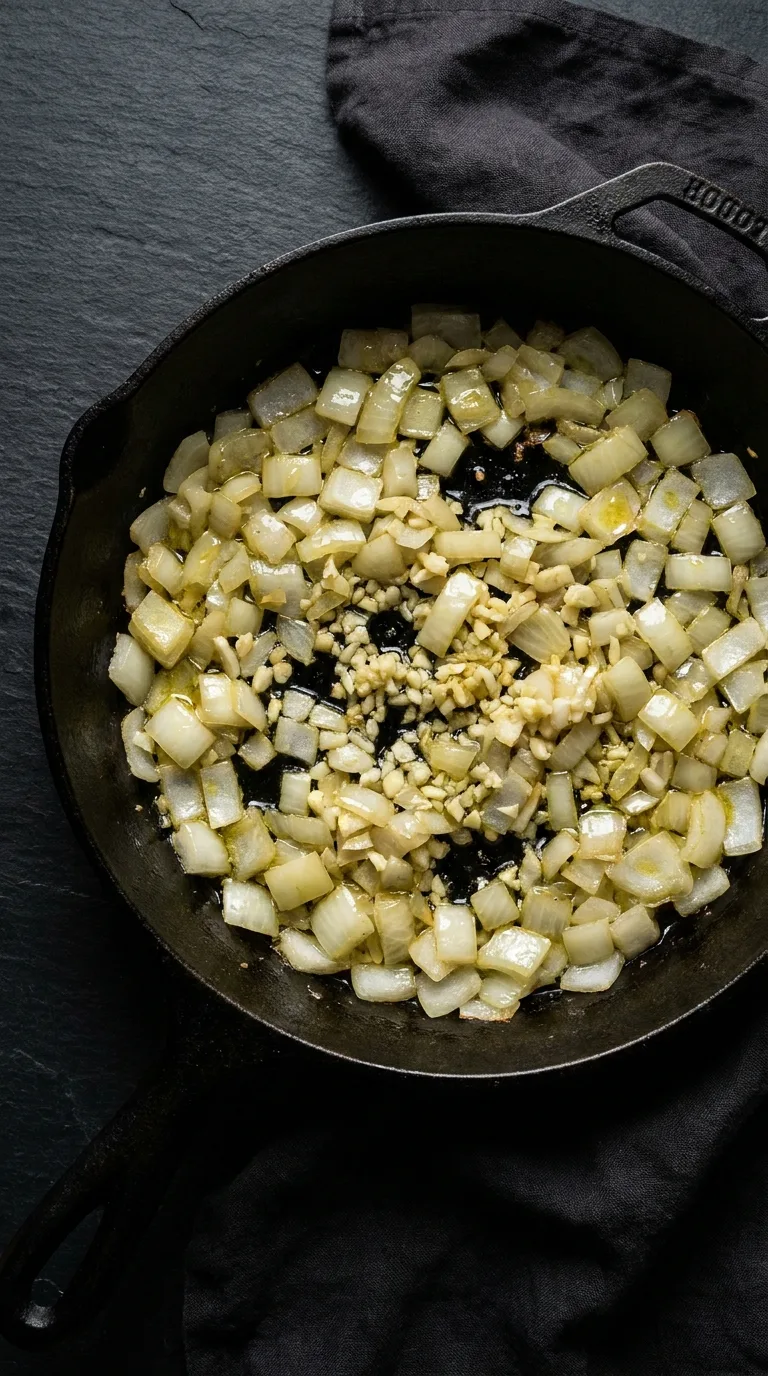 Chicken Breast with Zucchini: Mediterranean One-Pan Dinner – step 3: Sauté the aromatics