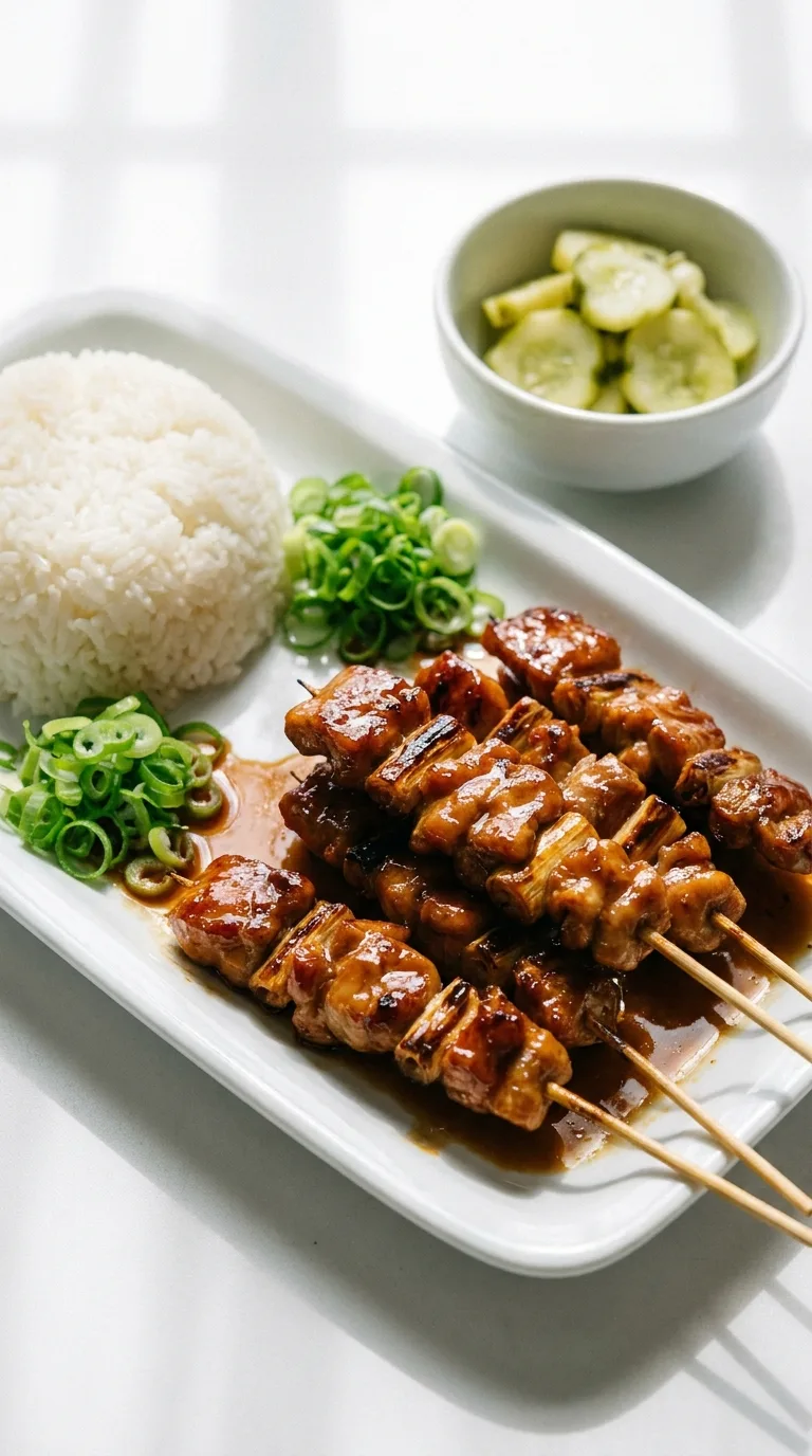 Yakitori: Chicken Breast Grilled Skewers – step 7: Rest and garnish