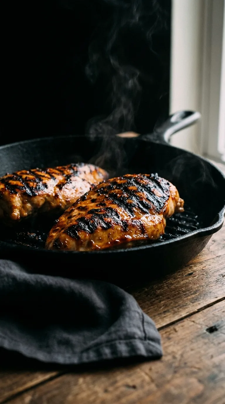 Chicken Breast Sandwich: Honey-Vinegar Grilled Chicken – step 4: Grill the meat