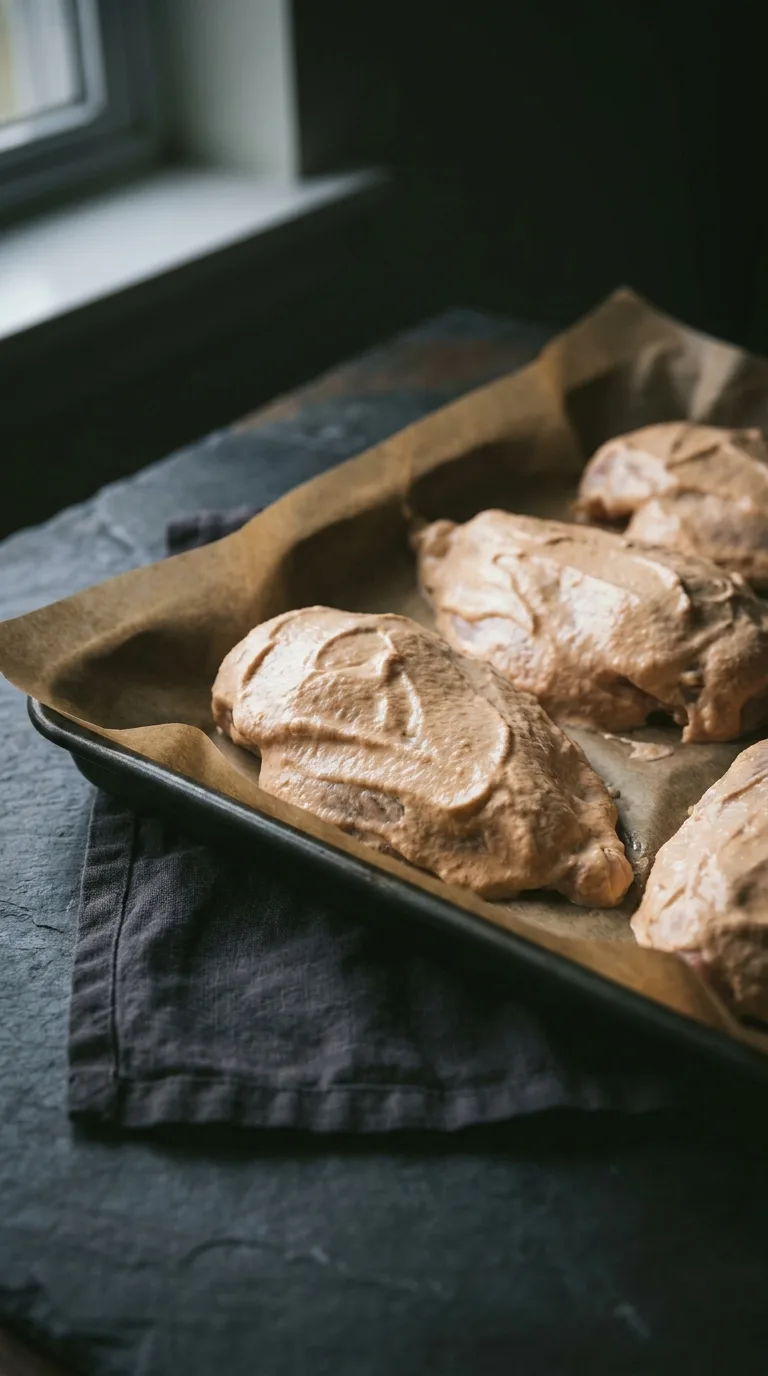 Yogurt Marinated Chicken Breast: Middle Eastern Baked Poultry – step 4: Coat and chill