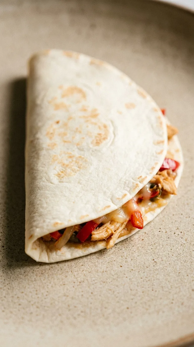 Chicken Breast Quesadilla: Mexican-Style Filled Tortillas – step 5: Fold and press