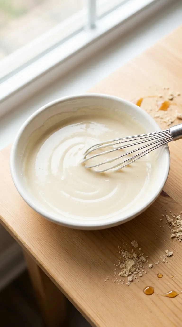 Easy Protein Oat Flour Pancakes: High-Protein Breakfast – step 2: Whisk the wet mixture