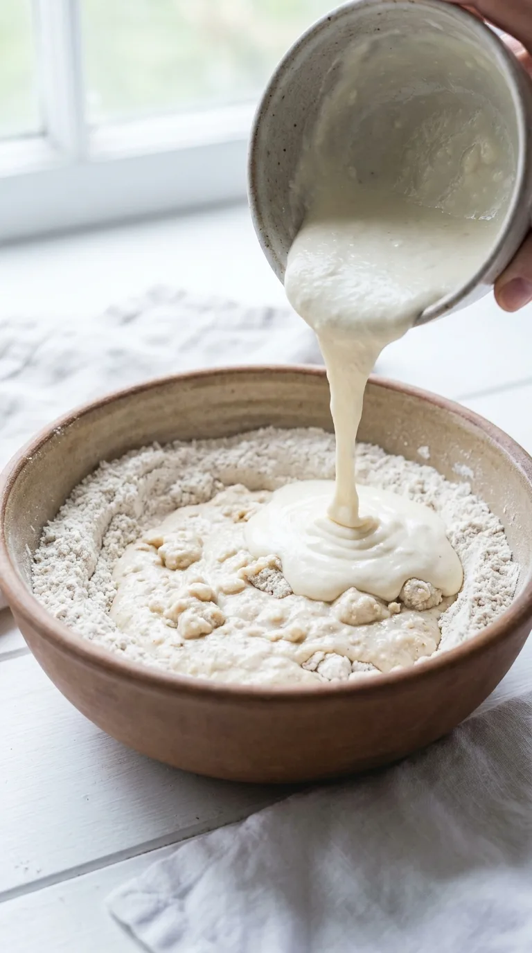 Easy Protein Oat Flour Pancakes: High-Protein Breakfast – step 3: Combine the batters