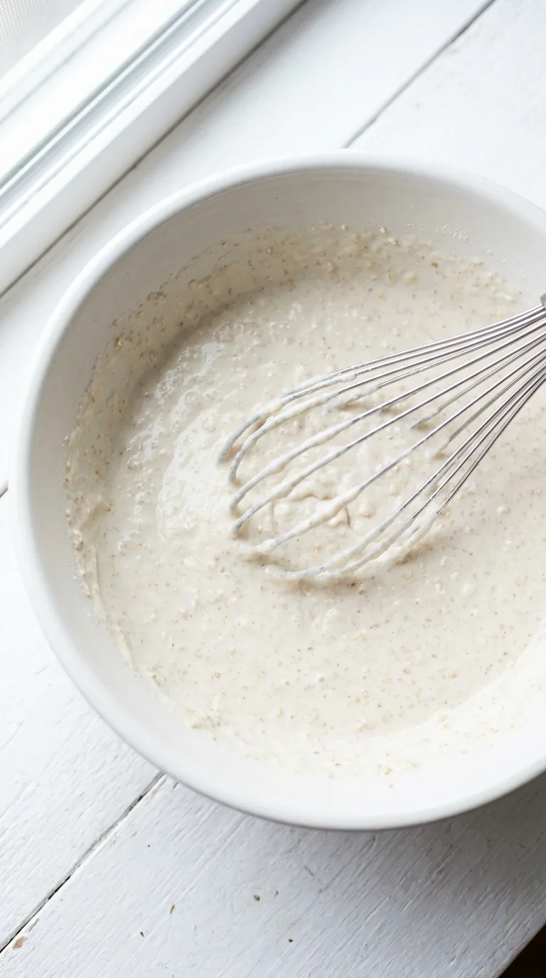 Easy Protein Oat Flour Pancakes: High-Protein Breakfast – step 4: Adjust and rest batter