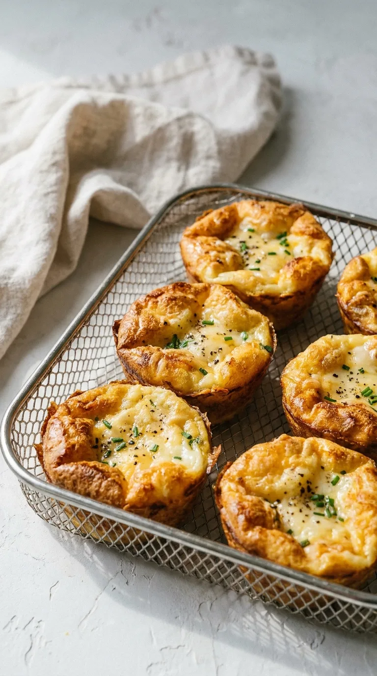 Air Fryer Egg Muffins: Halal Breakfast with Beef Bacon – step 5: Bake the muffins