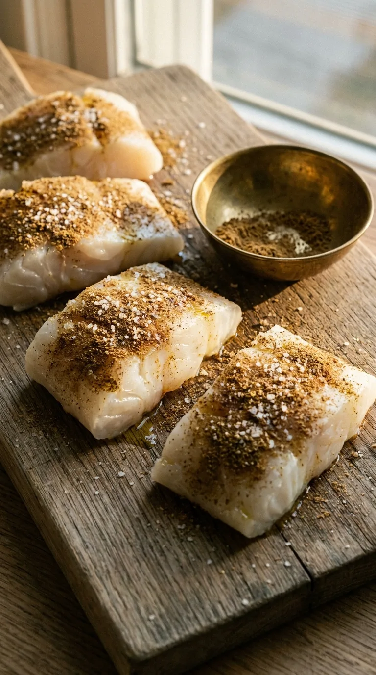 Fish Tacos: Baked Cod with Zesty Yogurt Sauce – step 3: Season the cod