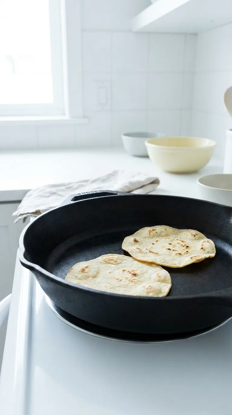 Australian Fish Tacos: Halal White Fish with Lime Slaw – step 5: Warm the tortillas