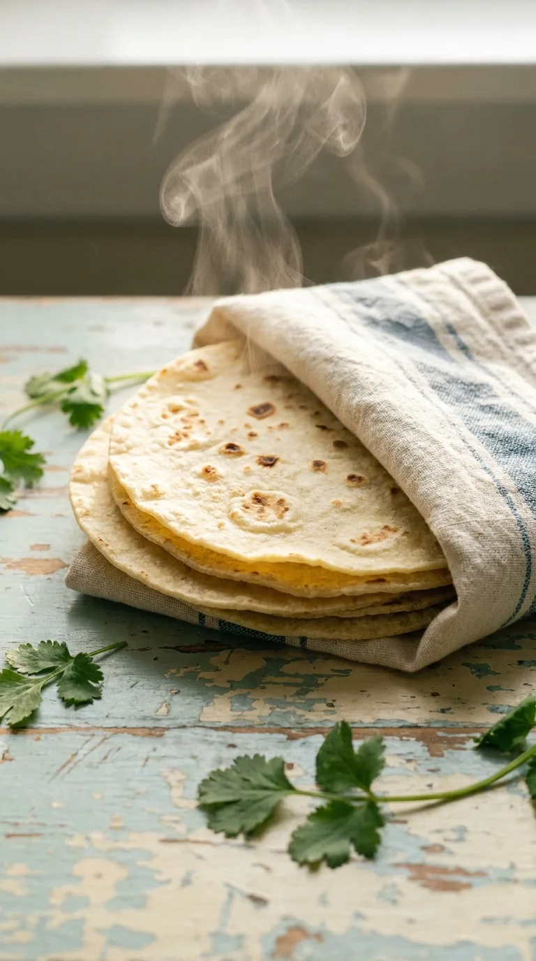 Gluten Free Fish Tacos: Mexican White Fish with Lime Crema – step 5: Warm the tortillas