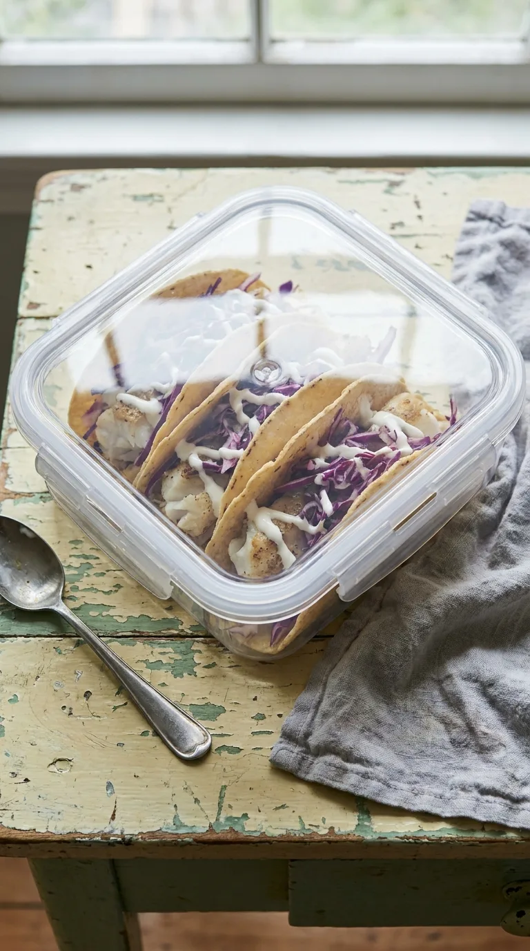 Gluten Free Fish Tacos: Mexican White Fish with Lime Crema – step 6: Assemble the tacos
