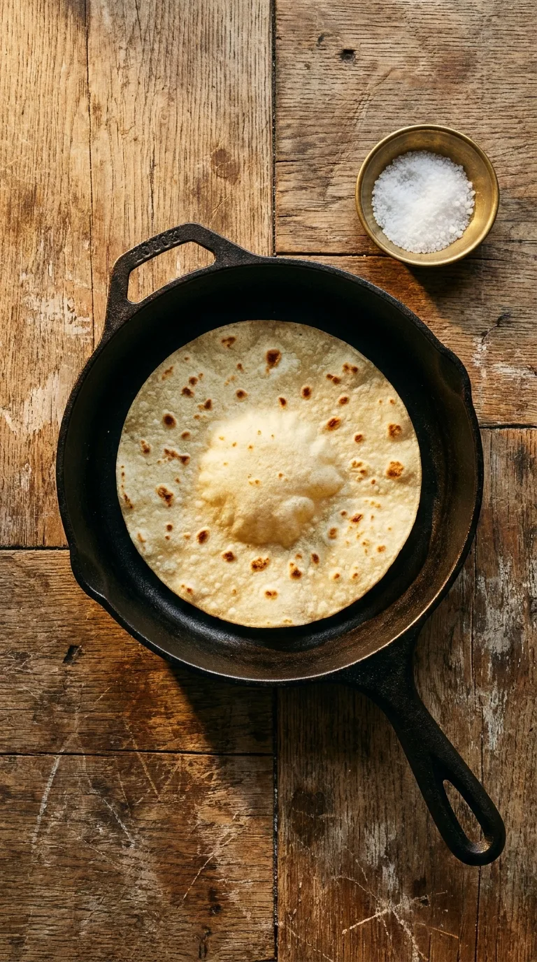 Dreamlight Valley Fish Tacos: Mexican Cod Wraps – step 4: Warm the tortilla