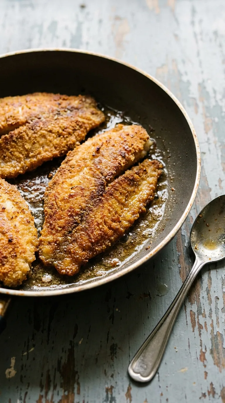 Gluten Free Fish Tacos: Mexican White Fish with Lime Crema – step 4: Fry the fillets