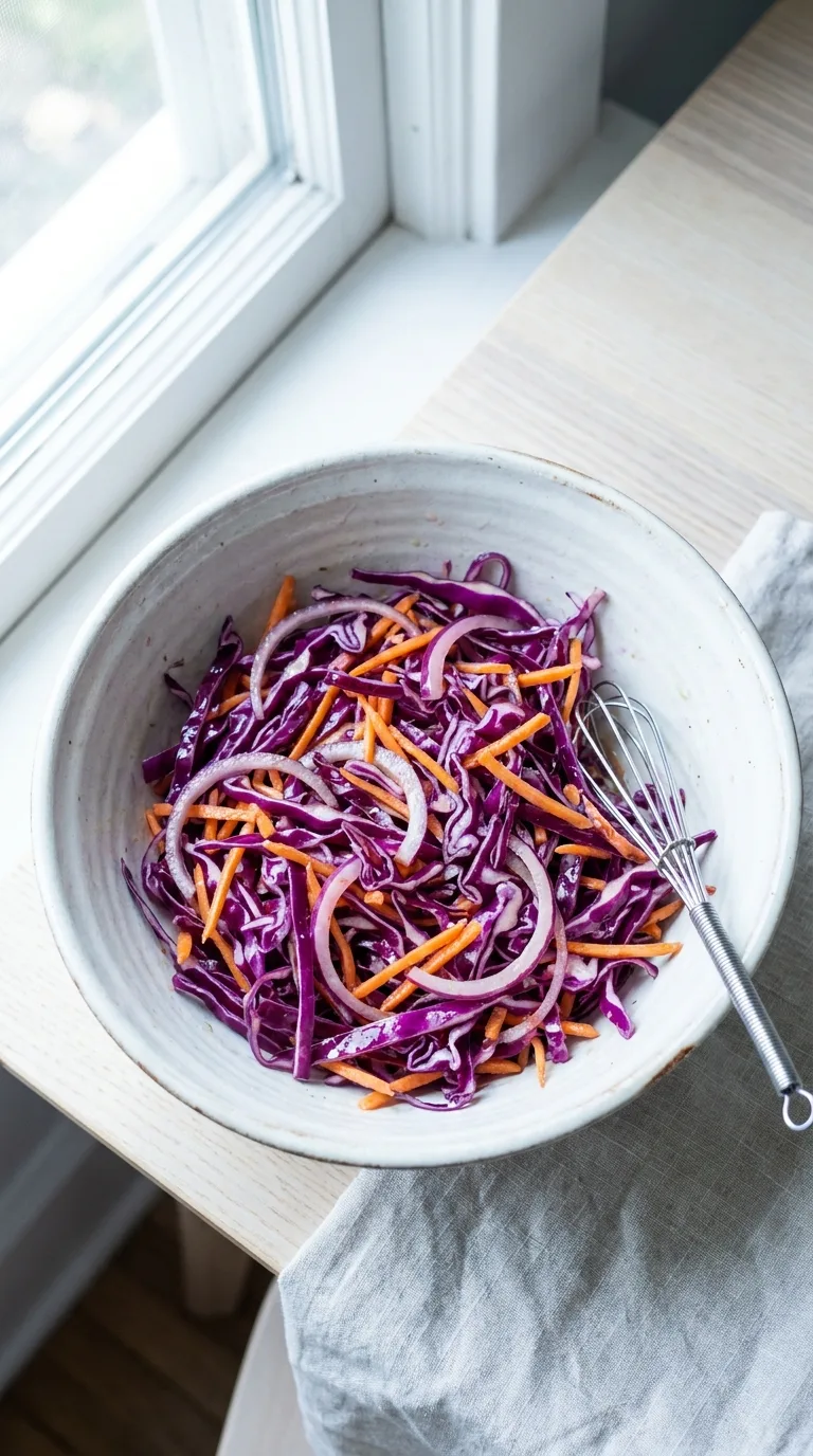 Australian Fish Tacos: Halal White Fish with Lime Slaw – step 3: Prepare the slaw