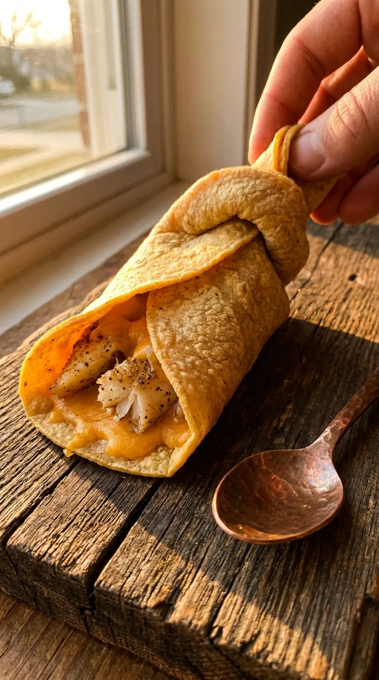 Dreamlight Valley Fish Tacos: Mexican Cod Wraps – step 7: Fold and serve