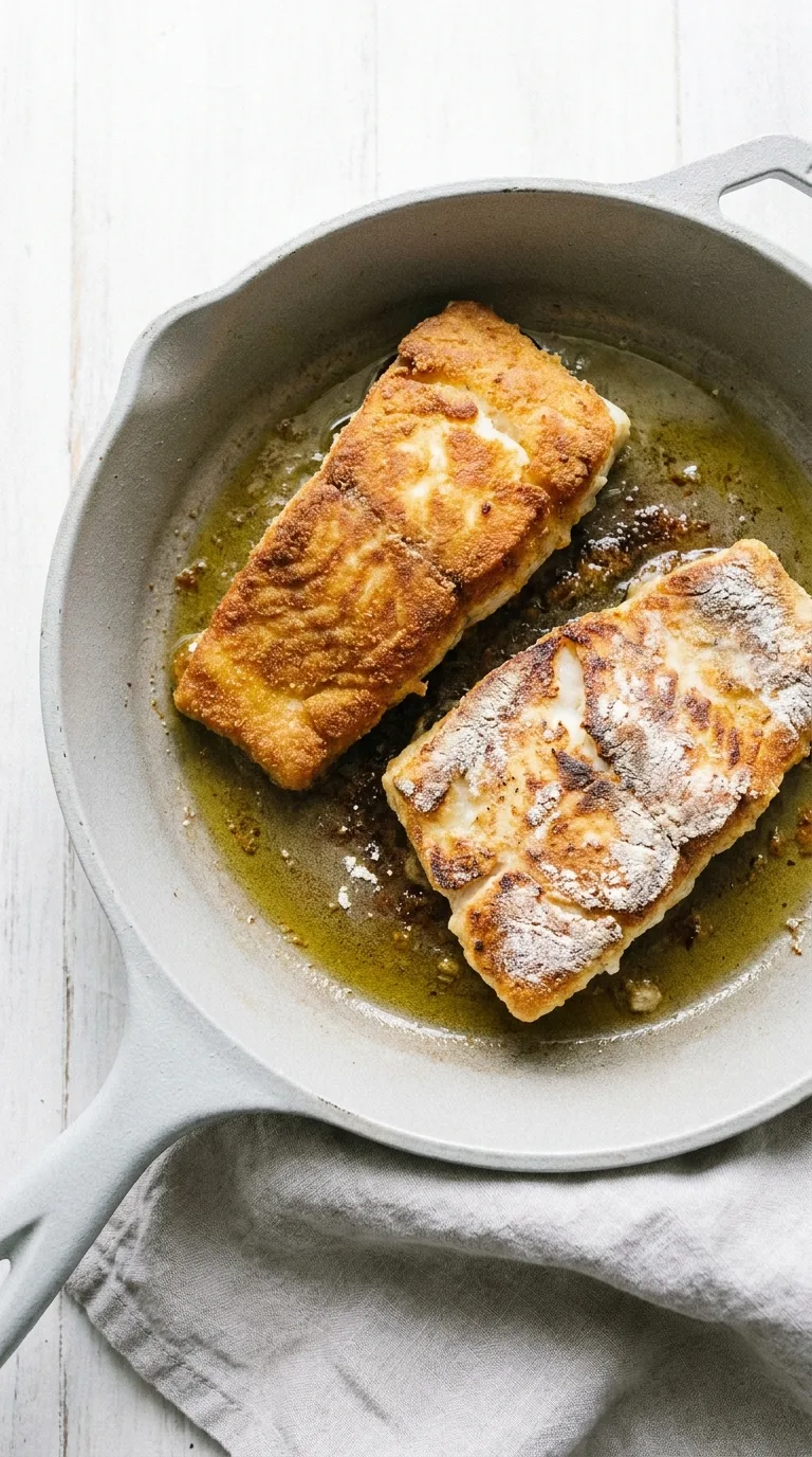 Fish Tacos With Coleslaw: Mexican Cod Tacos – step 5: Fry the fillets