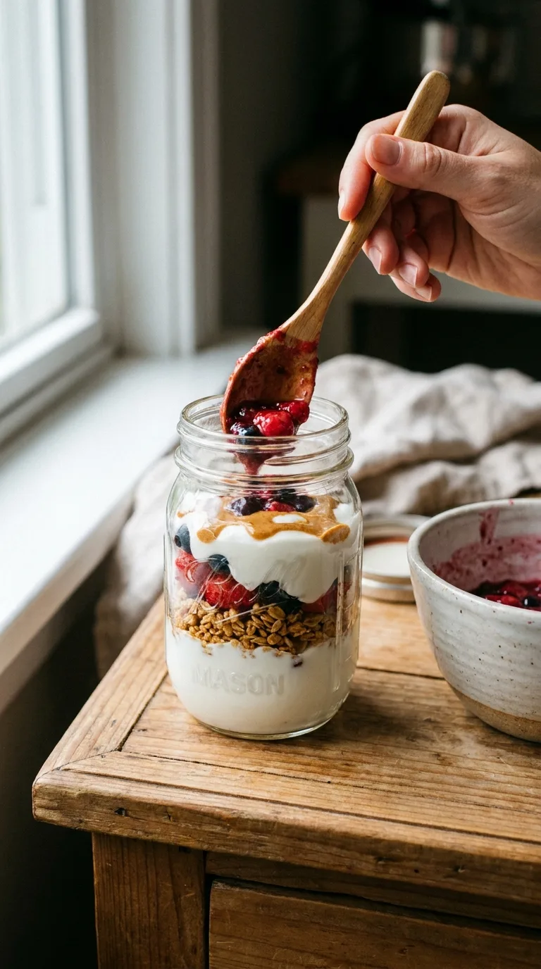 Greek Yogurt Granola Bowl: Mediterranean Fruit Breakfast – step 6: Serve the bowl