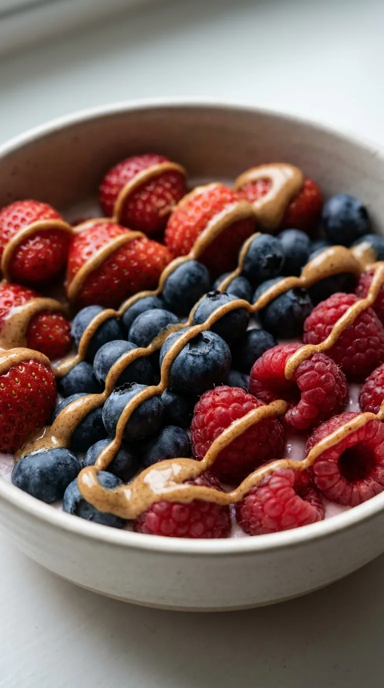 Greek Yogurt Granola Bowl: Mediterranean Fruit Breakfast – step 5: Finish with almond butter