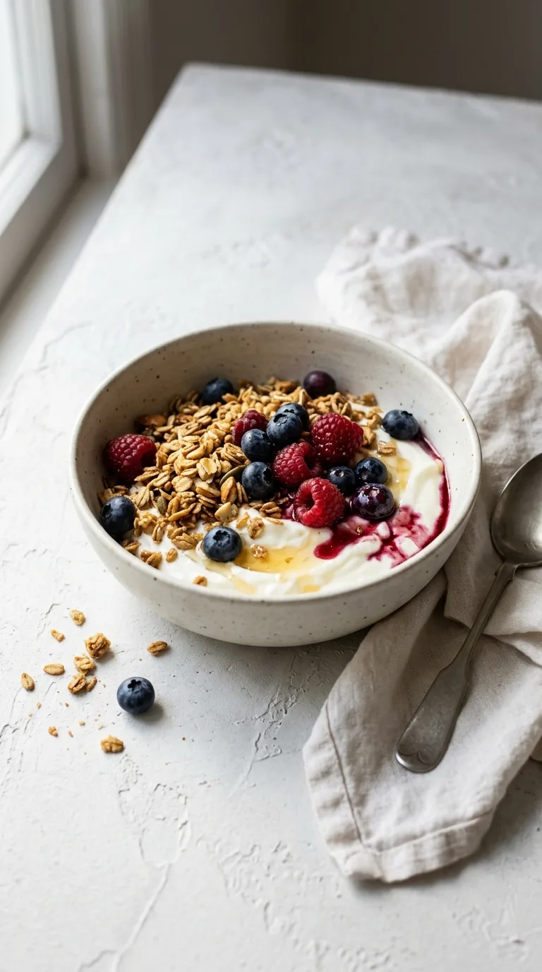 Greek Yogurt Granola with Honey: Protein Breakfast Bowl – step 4: Incorporate the berries