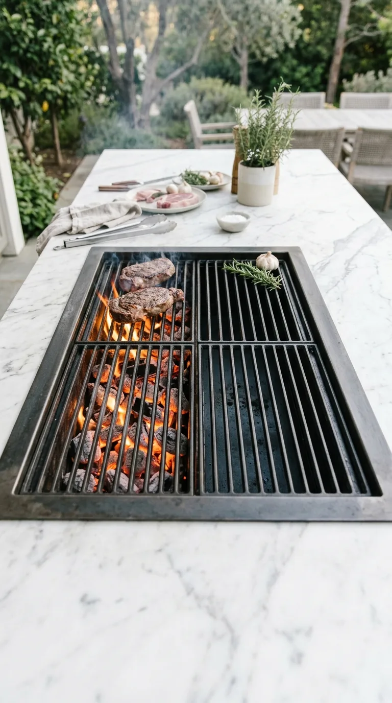 Grilled Pizza Burger: American Beef and Mozzarella Burger – step 1: Prepare the grill