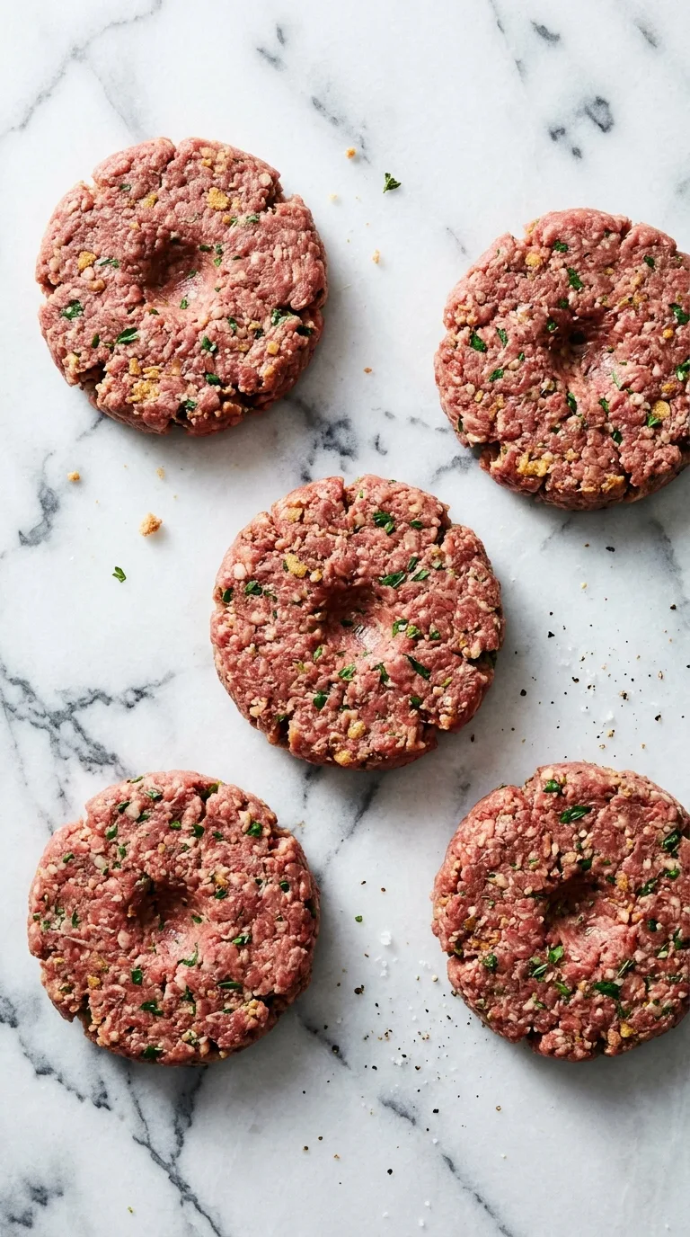 Grilled Pizza Burger: American Beef and Mozzarella Burger – step 3: Shape the patties