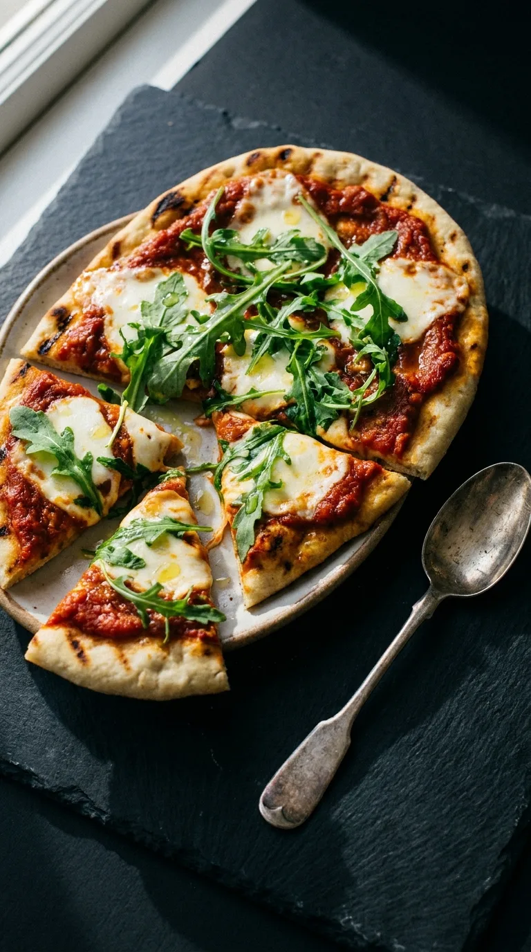 Grilled Pizza Skinnytaste: Quick Halal Flatbread – step 8: Finish and serve