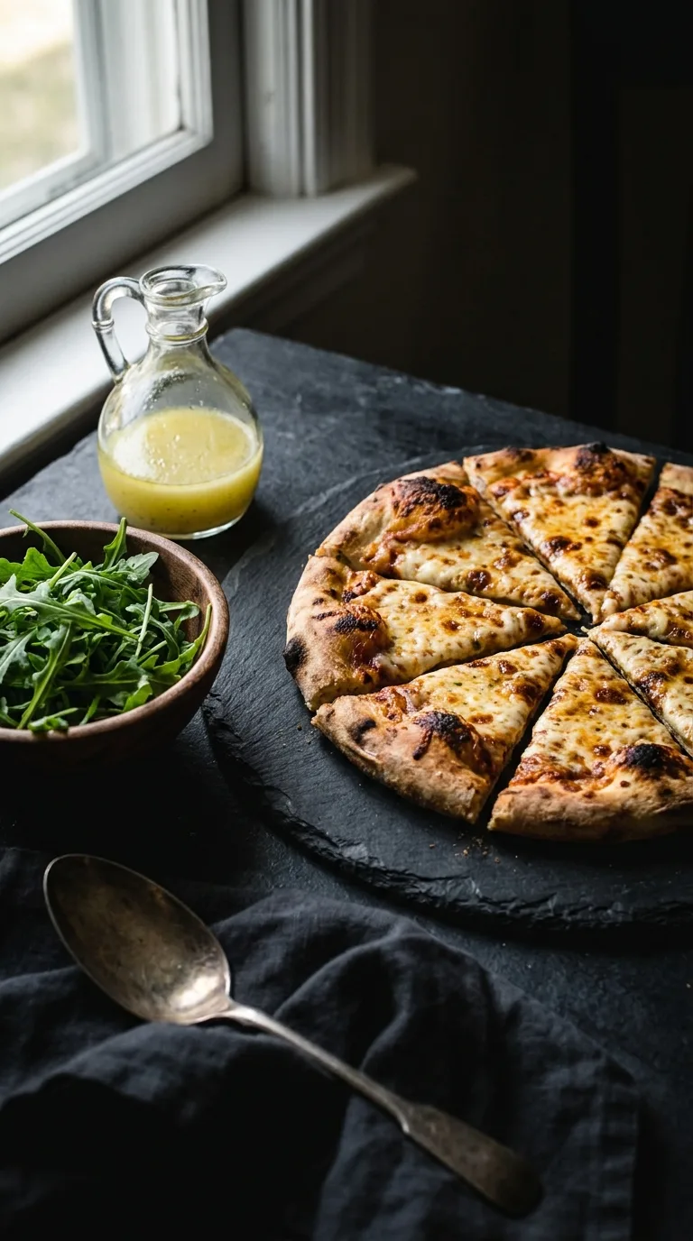 Grilled Pizza With Ricotta Cheese: Italian Flatbread – step 7: Rest and garnish