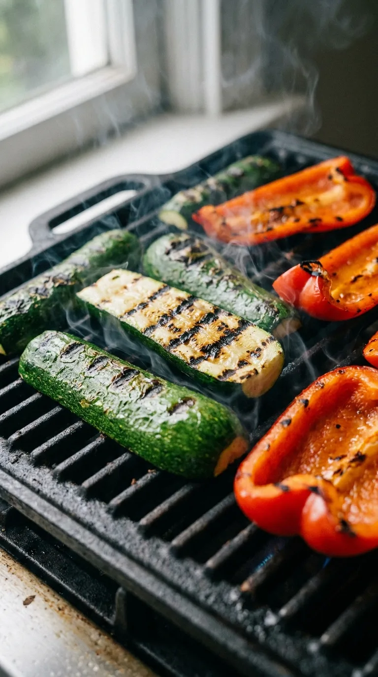 Grilled Vegetable Pizza: Smoky Italian Flatbread – step 4: Char the vegetables