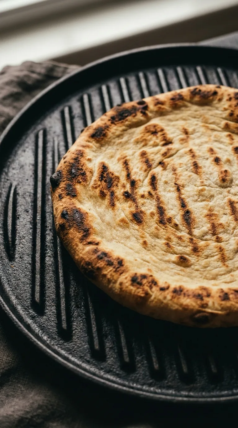 Grilled Pizza With Ricotta Cheese: Italian Flatbread – step 4: Sear the crust