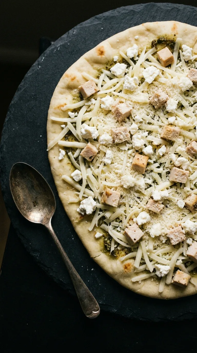 Grilled Pizza Flatbread: Halal Chicken and Pesto Pizza – step 4: Sear the first side