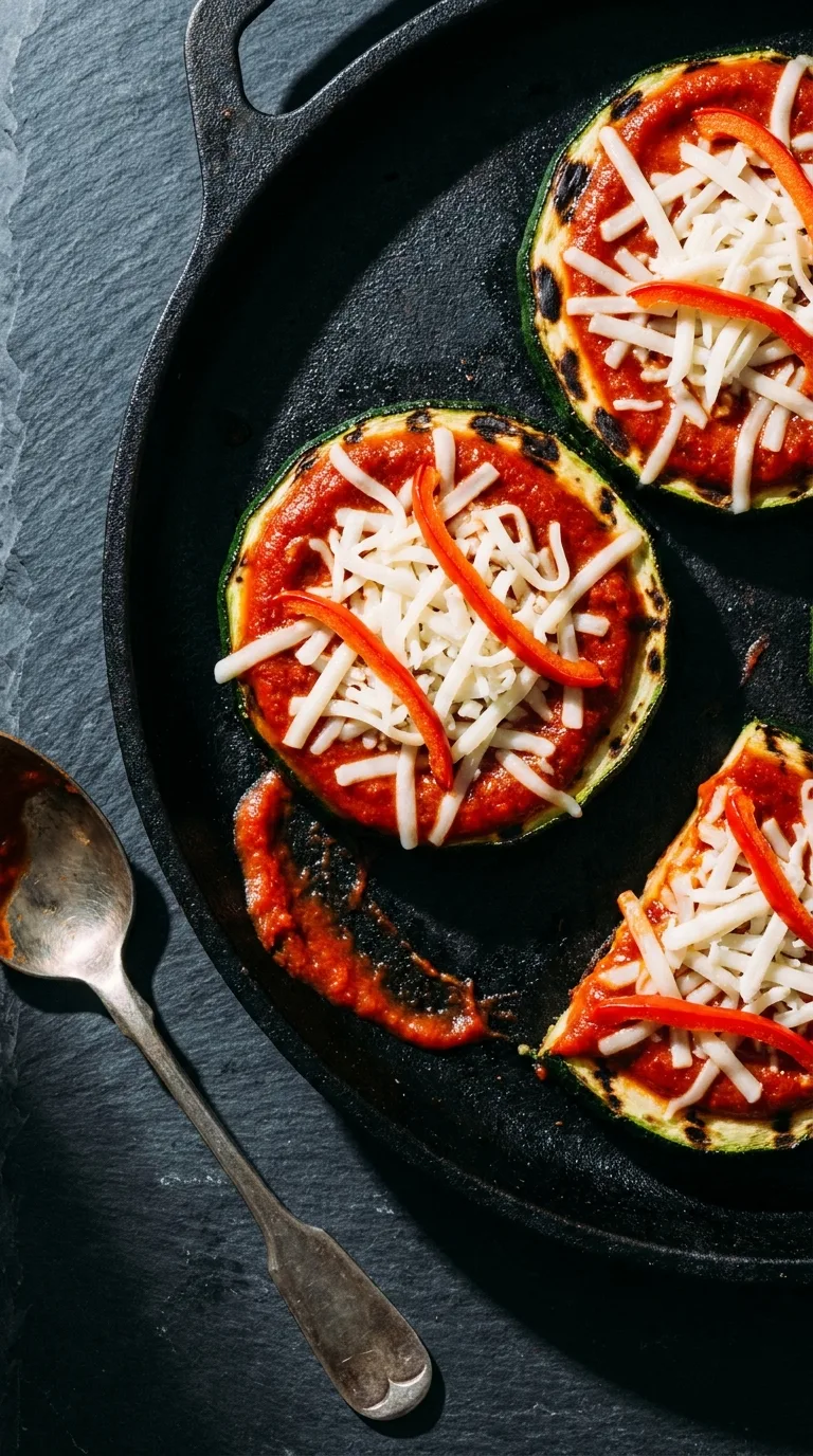 Grilled Zucchini Pizza: Italian Vegetable Rounds – step 5: Add the toppings