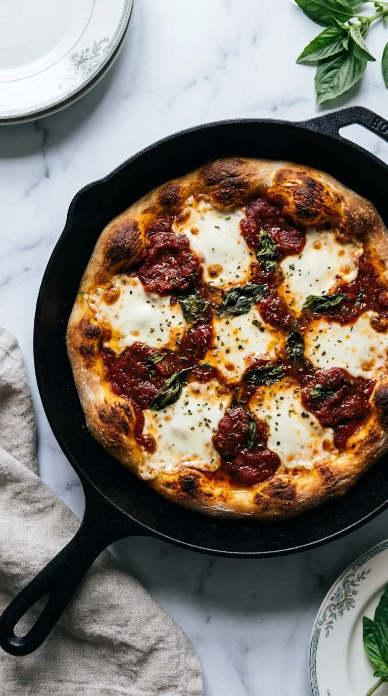 Pizza Margherita: Grilled Italian Flatbread – step 6: Bake the pizza