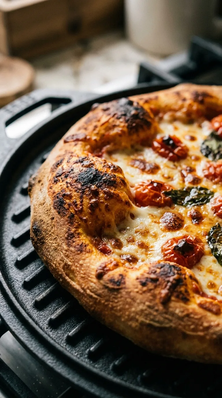 Grilled Vegetable Pizza: Smoky Italian Flatbread – step 7: Bake the pizza
