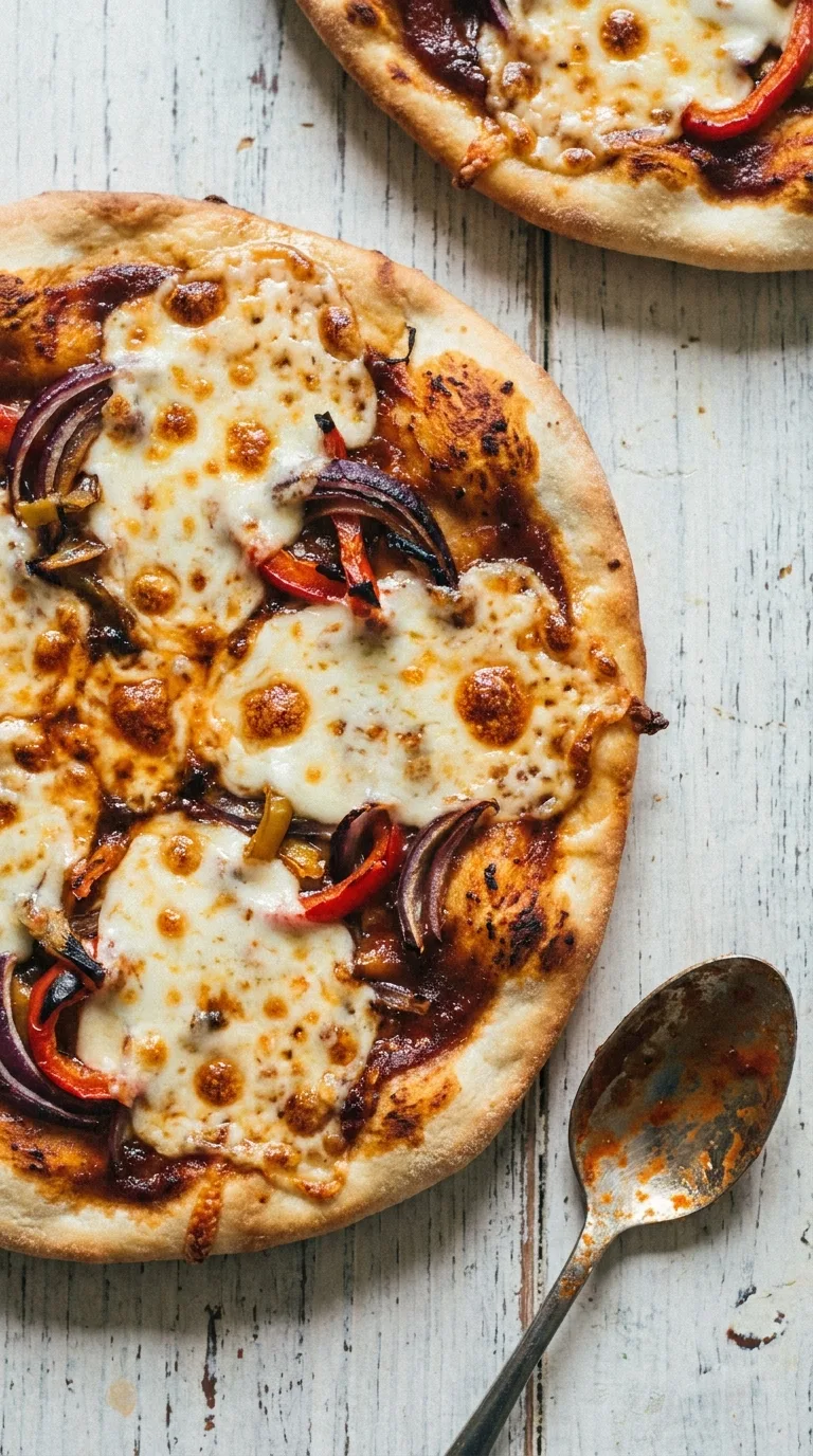 BBQ Pizza Flatbread: Smoky Halal Chicken Pizza – step 7: Bake until crisp