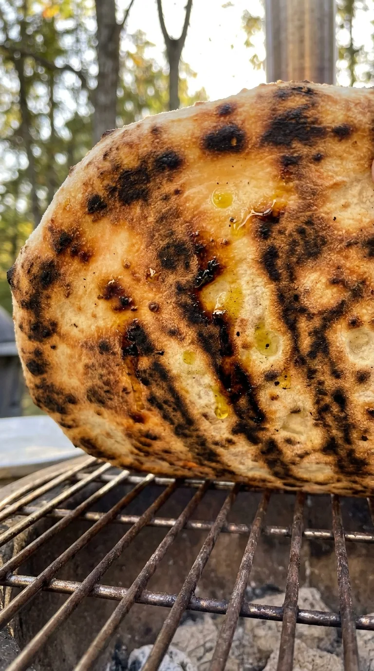 Grilled Pizza Crust: Halal Italian Dough – step 7: Sear the base
