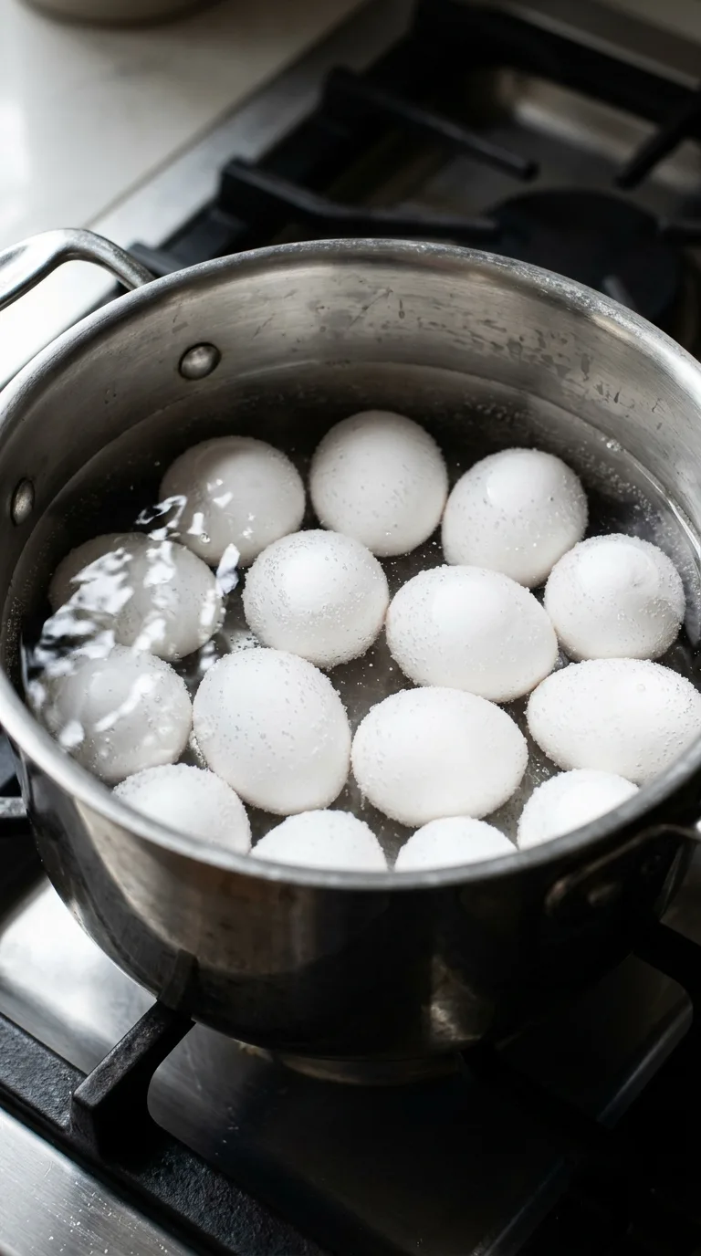 Halloween Dyed Deviled Eggs: Coloured Party Appetisers – step 1: Boil the eggs