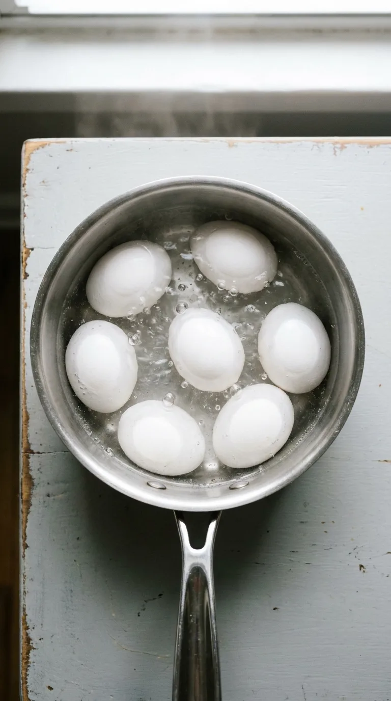 Halloween Deviled Eggs Eyeballs: Savoury Egg Appetisers – step 1: Boil the eggs