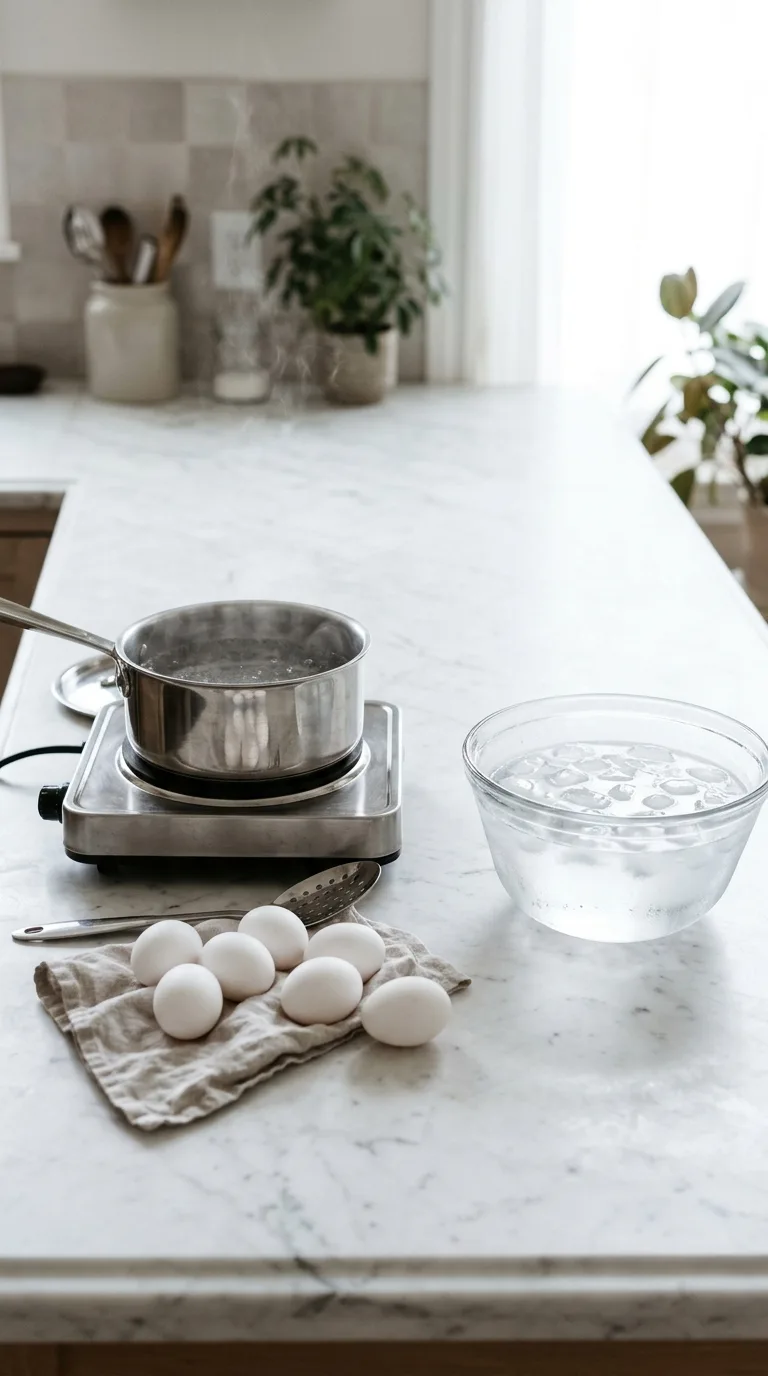 Halloween Deviled Egg Horns: Savoury Festive Appetiser – step 1: Boil the eggs
