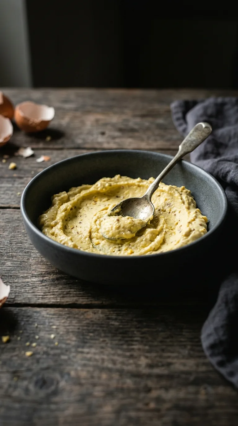 Halloween Deviled Eggs with Olives: Festive Spider Appetisers – step 4: Mix the filling
