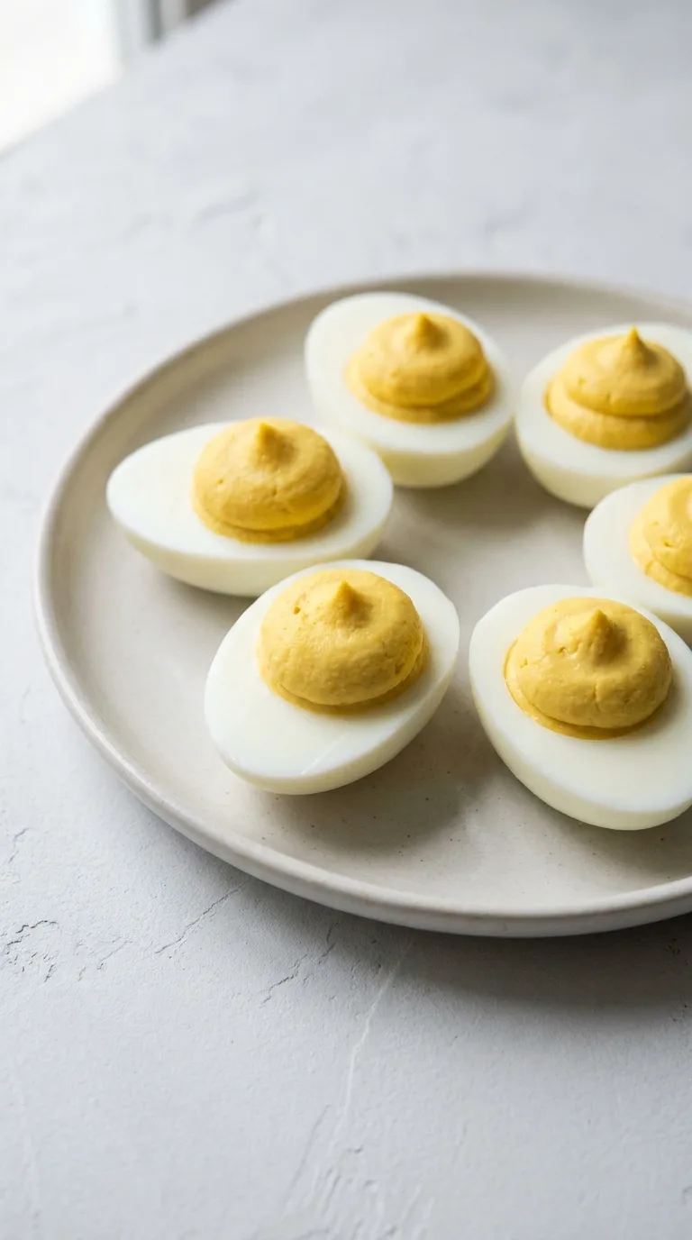 Halloween Deviled Eggs Spiders: Savoury Festive Appetiser – step 4: Fill and set